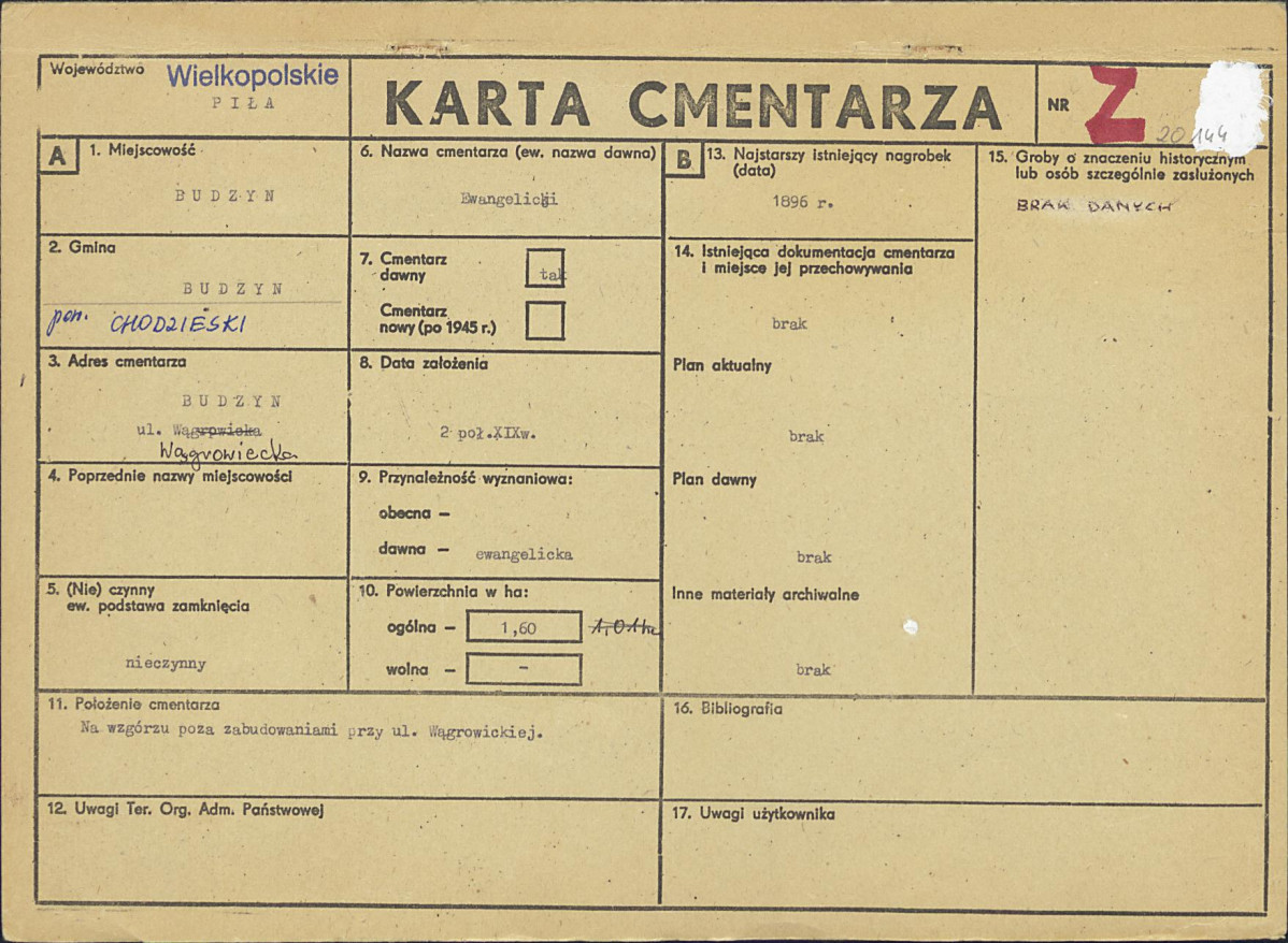 Karta cmentarza, skan nr 1