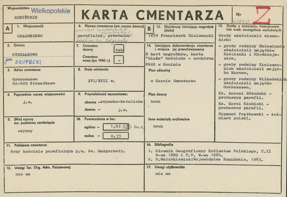 Karta cmentarza, skan nr 1