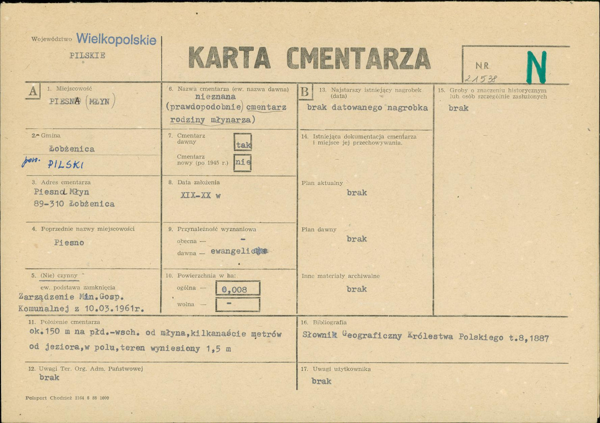 Karta cmentarza, skan nr 1