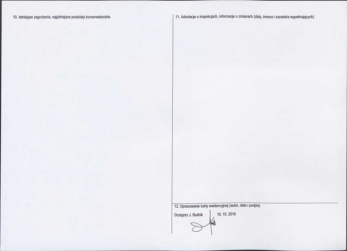 Karta obiektu niewpisanego do rejestru, skan nr 2