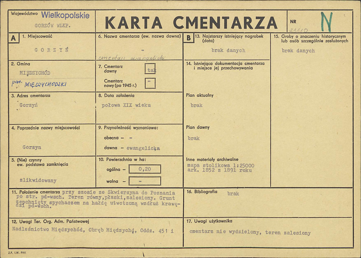 Karta cmentarza, skan nr 1