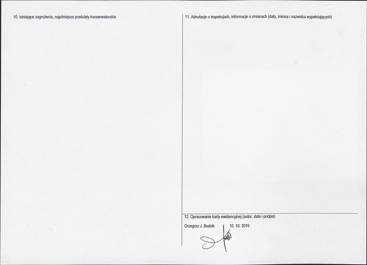Karta obiektu niewpisanego do rejestru, skan nr 2