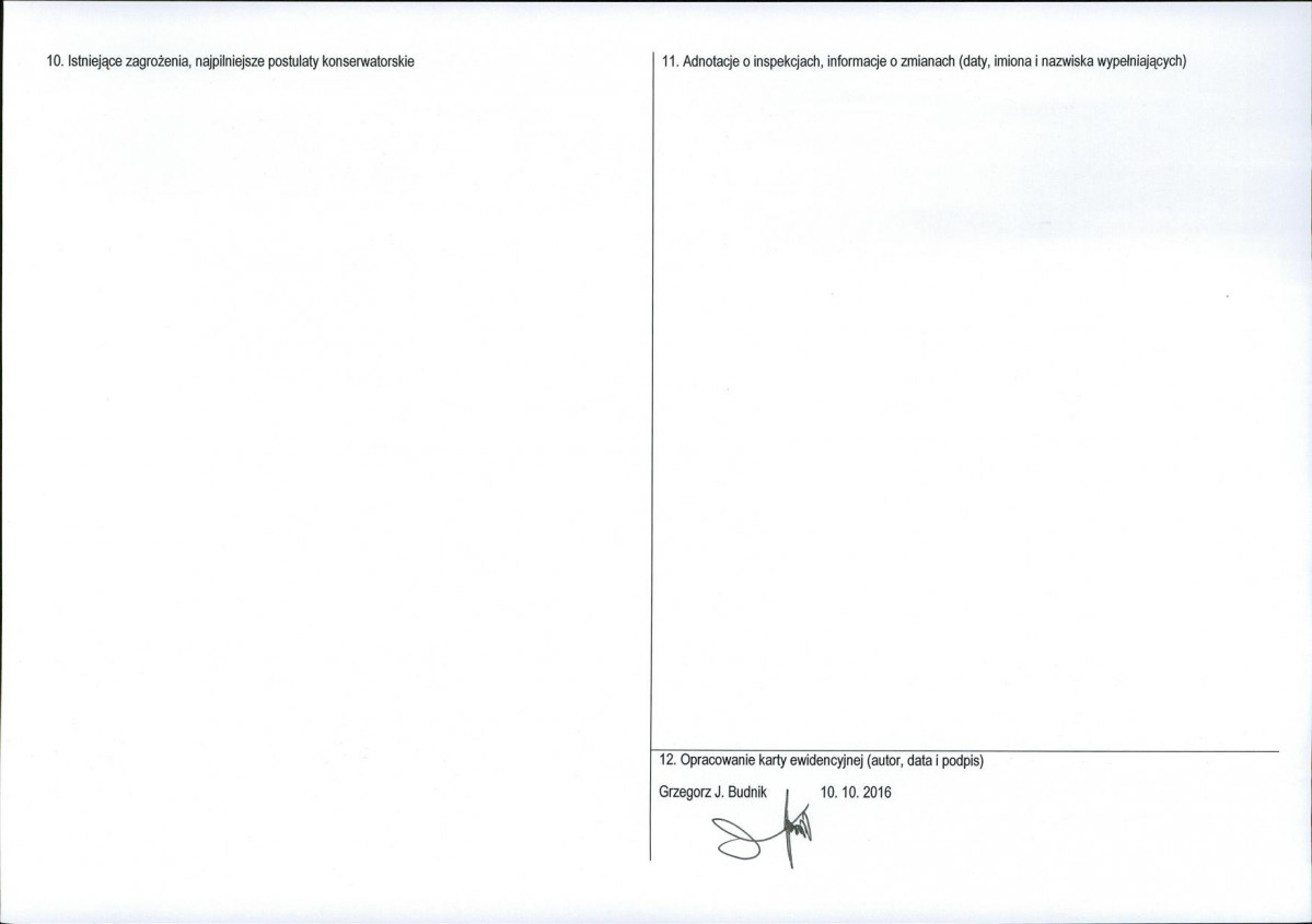 Karta obiektu niewpisanego do rejestru, skan nr 2