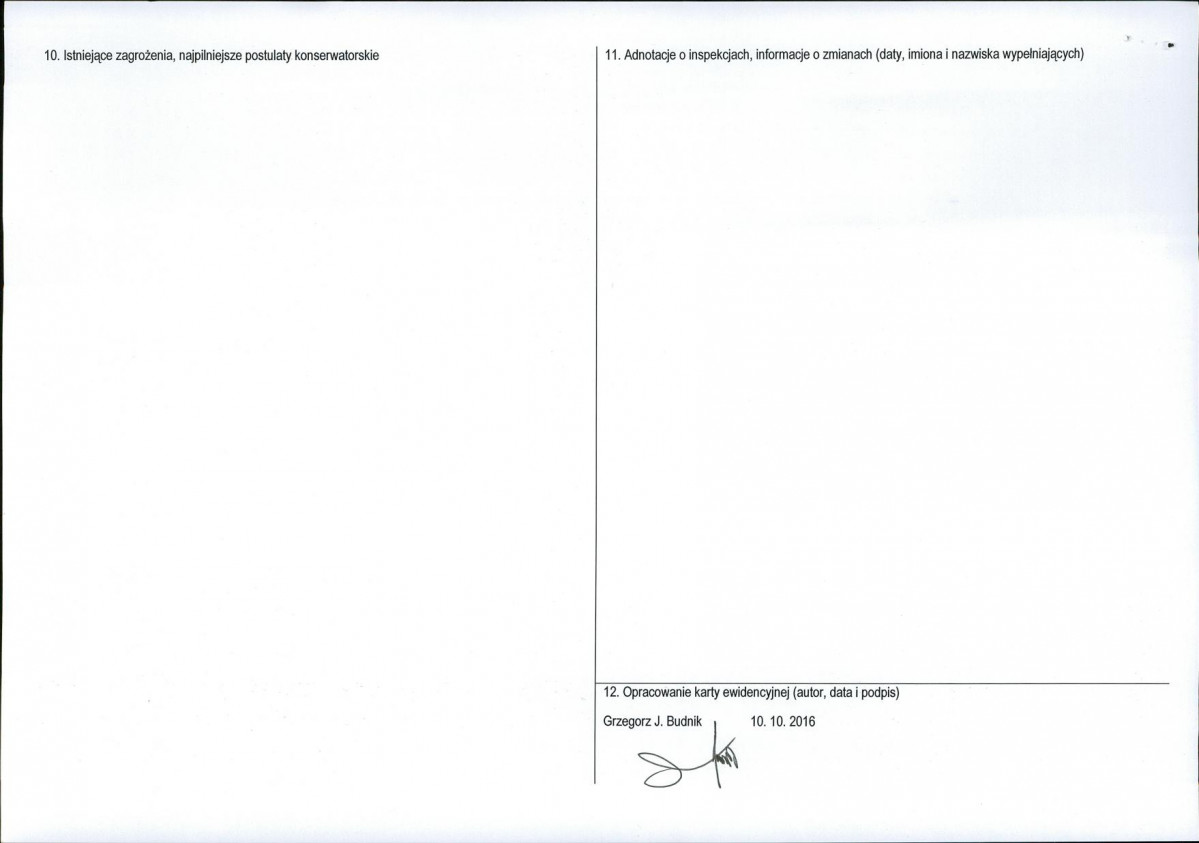 Karta obiektu niewpisanego do rejestru, skan nr 2