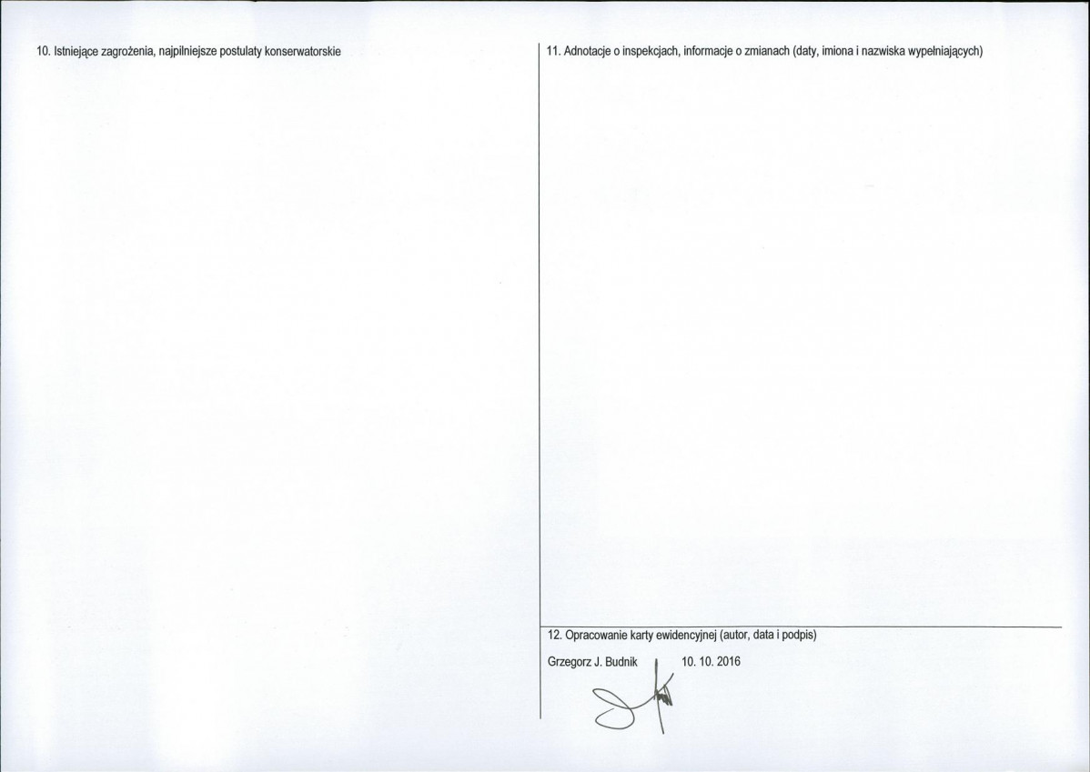 Karta obiektu niewpisanego do rejestru, skan nr 2