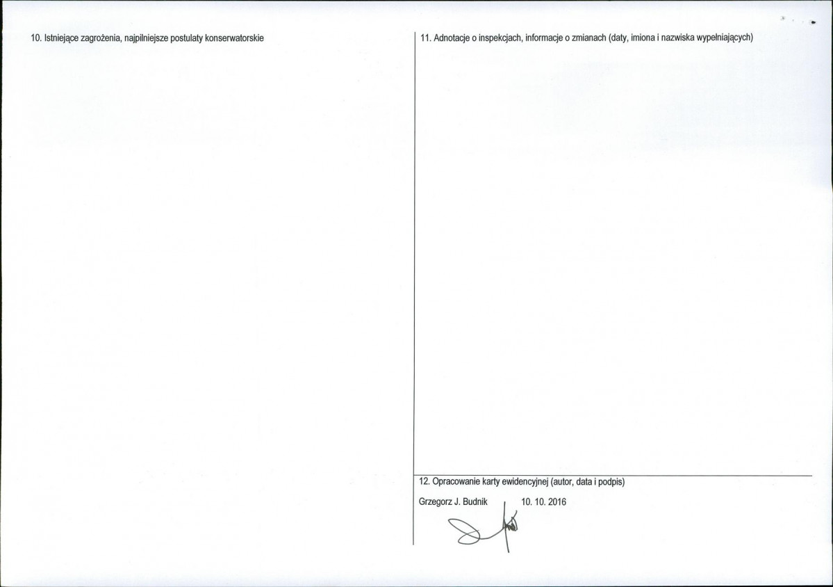 Karta obiektu niewpisanego do rejestru, skan nr 2