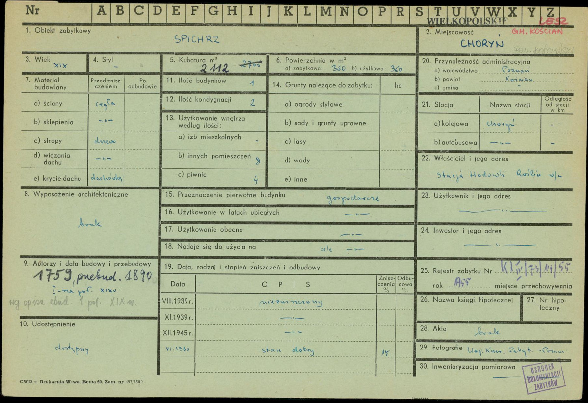 Karta zielona, skan nr 1