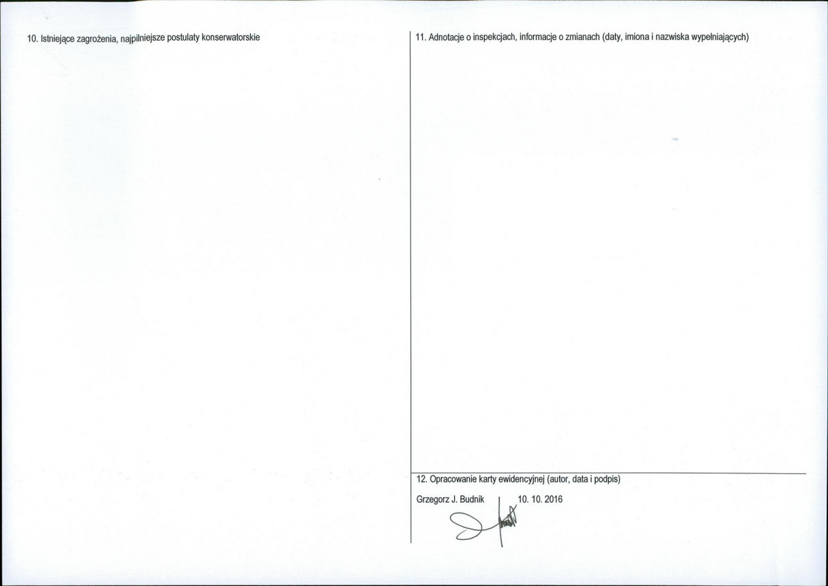 Karta obiektu niewpisanego do rejestru, skan nr 2