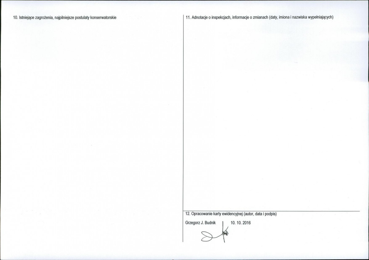Karta obiektu niewpisanego do rejestru, skan nr 2