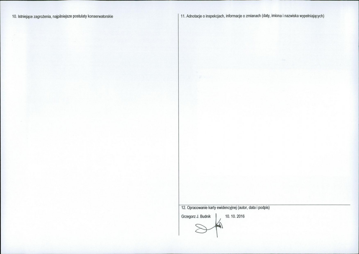 Karta obiektu niewpisanego do rejestru, skan nr 2