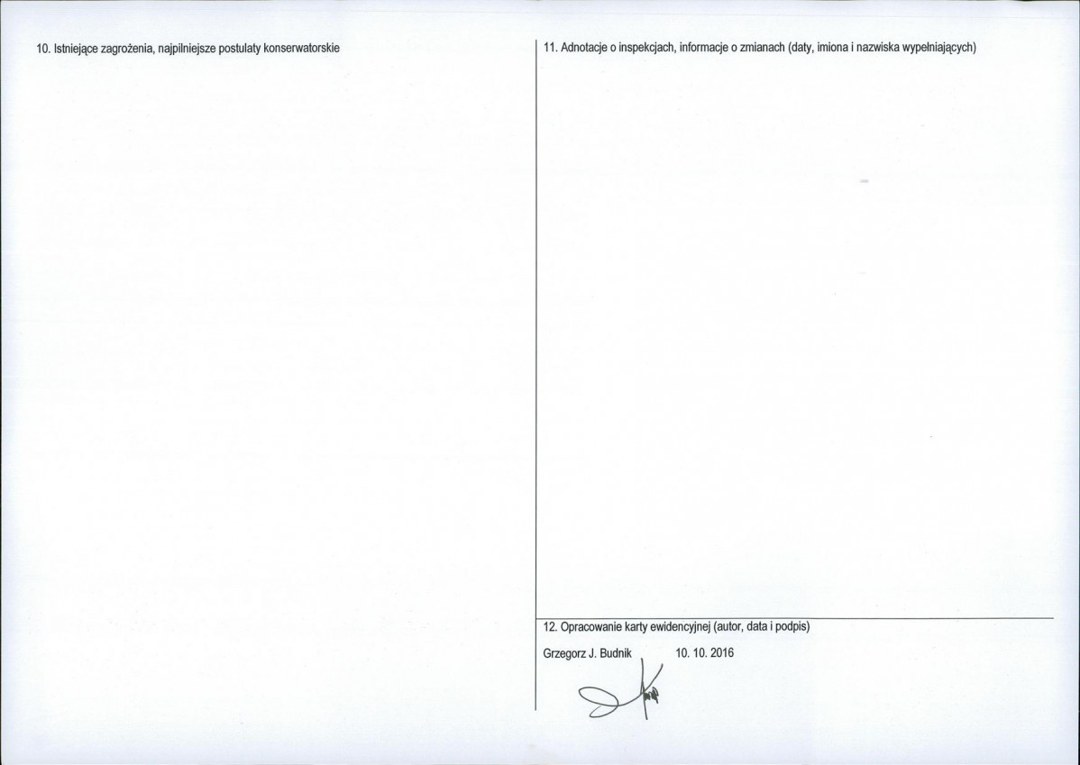 Karta obiektu niewpisanego do rejestru, skan nr 2