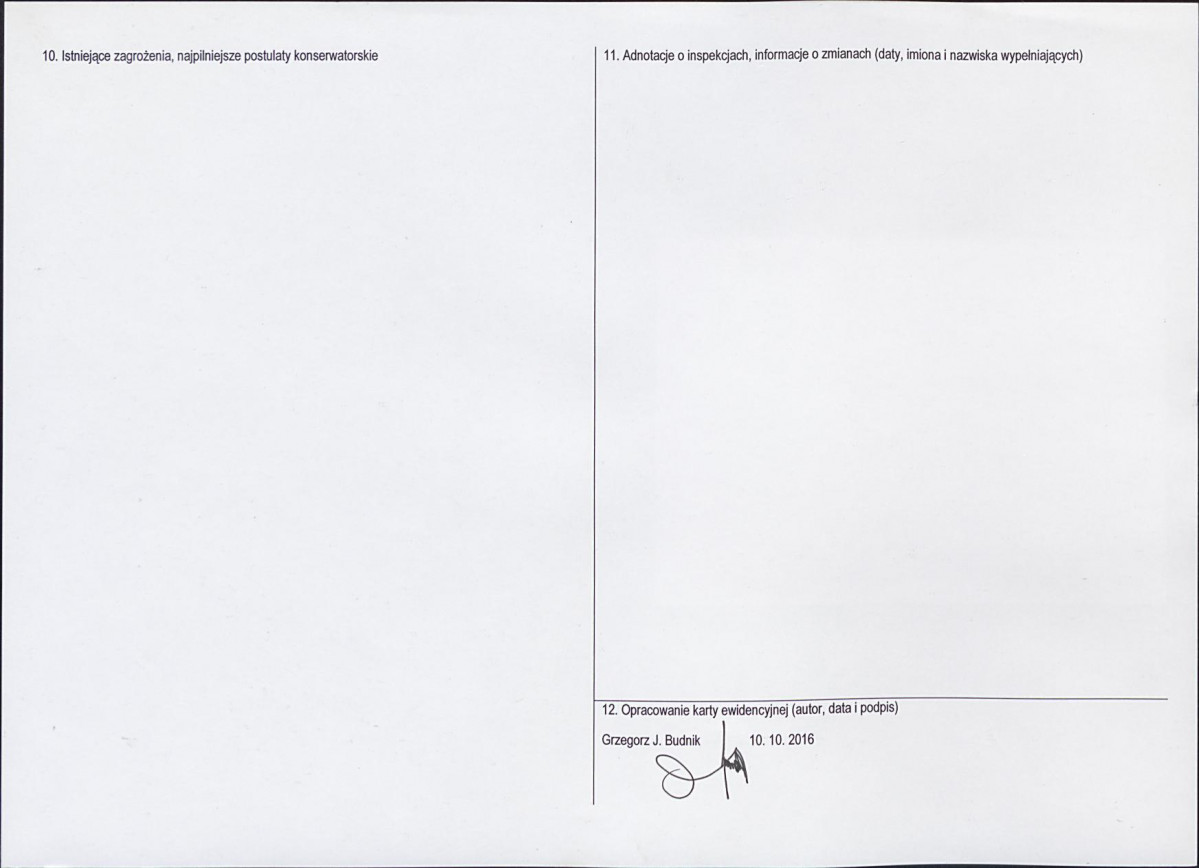Karta obiektu niewpisanego do rejestru, skan nr 2