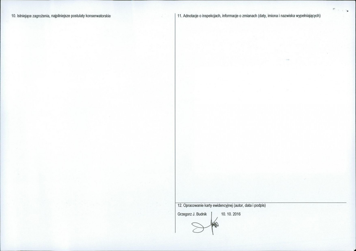 Karta obiektu niewpisanego do rejestru, skan nr 2