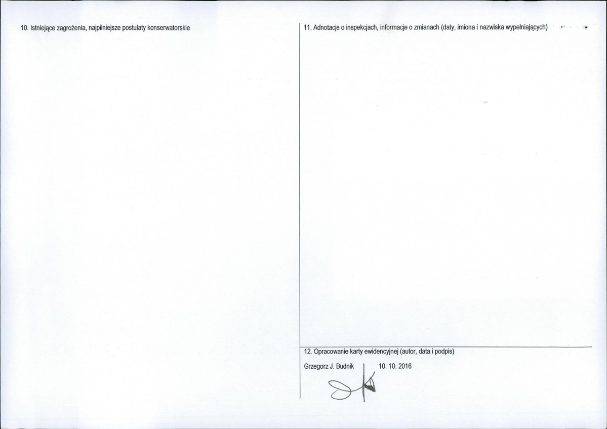 Karta obiektu niewpisanego do rejestru, skan nr 2