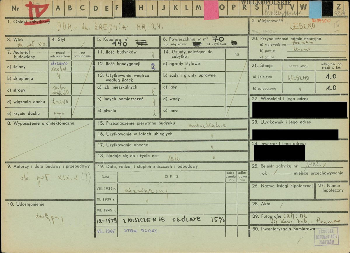 KZ - Karta zielona, skan nr 1