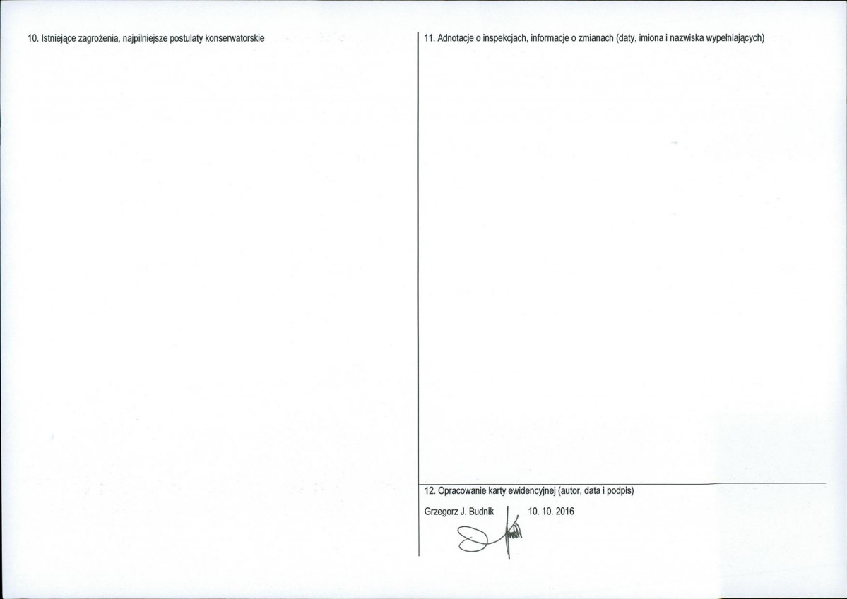 Karta obiektu niewpisanego do rejestru, skan nr 2