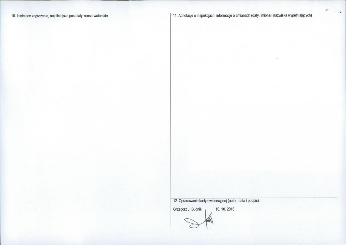 Karta obiektu niewpisanego do rejestru, skan nr 2