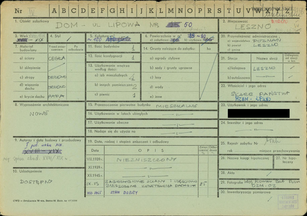KZ - Karta zielona, skan nr 1