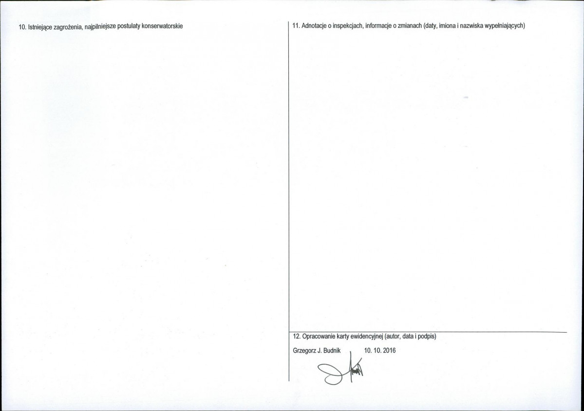Karta obiektu niewpisanego do rejestru, skan nr 2