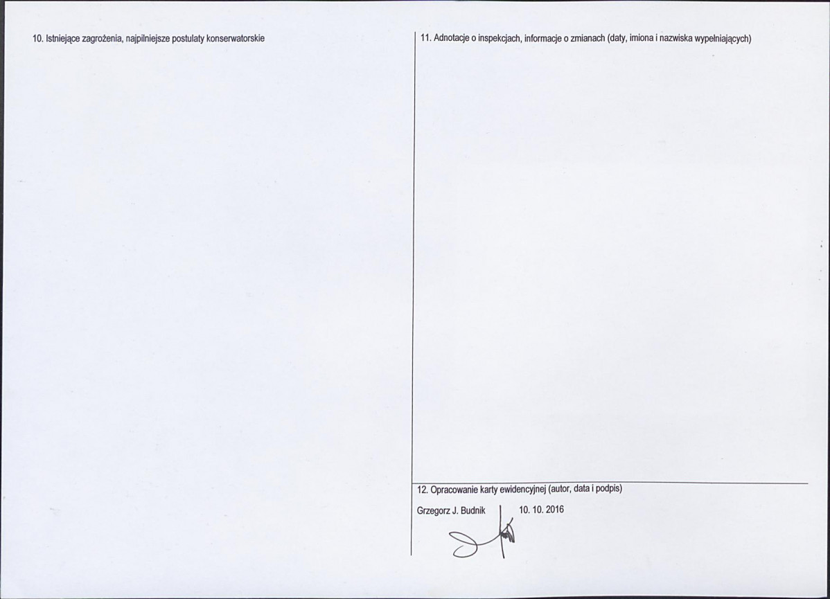 Karta obiektu niewpisanego do rejestru, skan nr 2