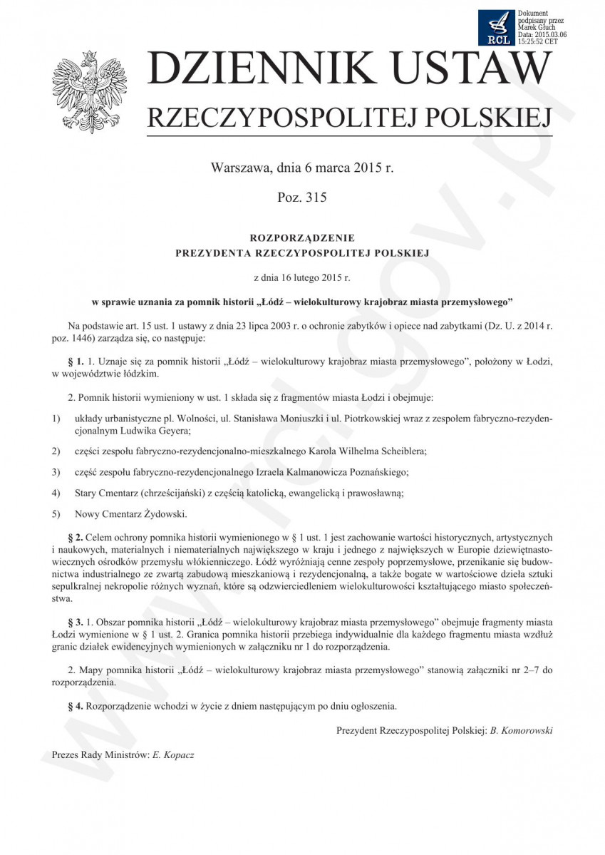 Pomnik Historii, skan nr 1