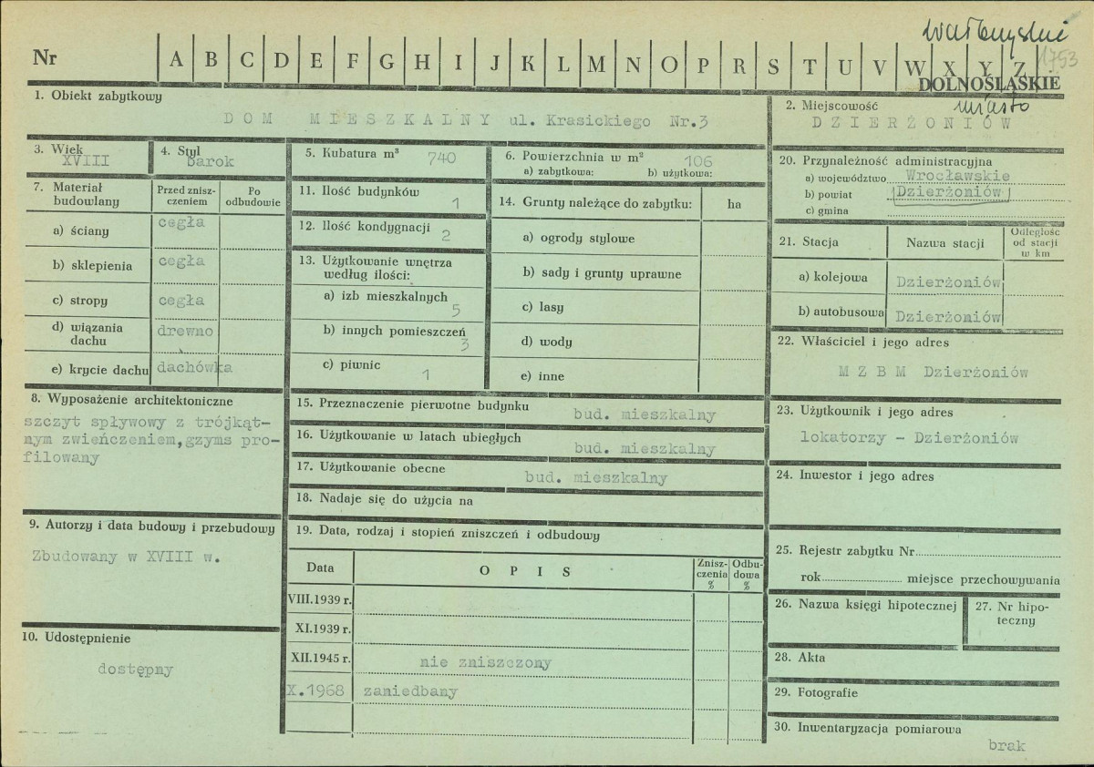 KZ - Karta zielona, skan nr 1