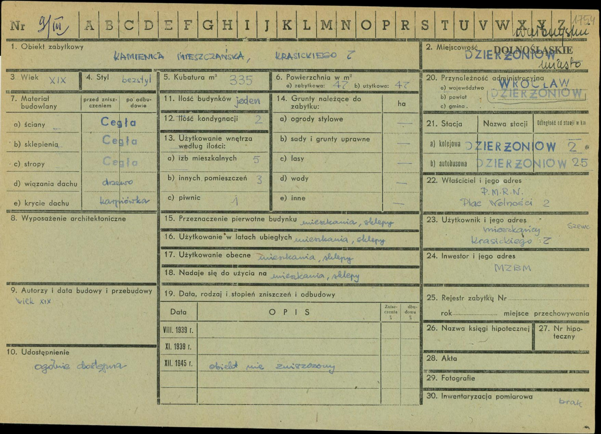 KZ - Karta zielona, skan nr 1