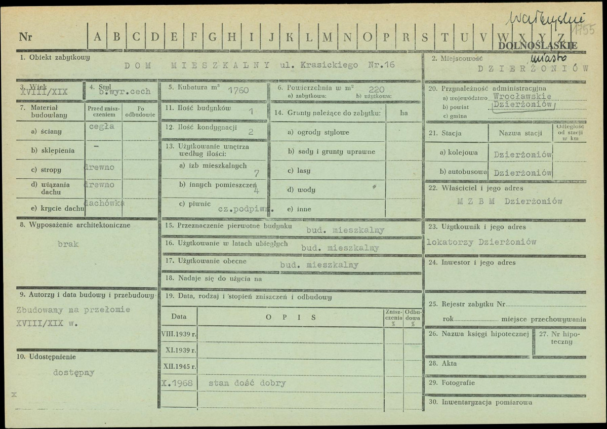 KZ - Karta zielona, skan nr 1