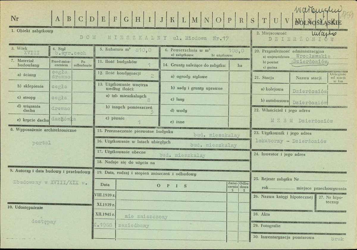 KZ - Karta zielona, skan nr 1