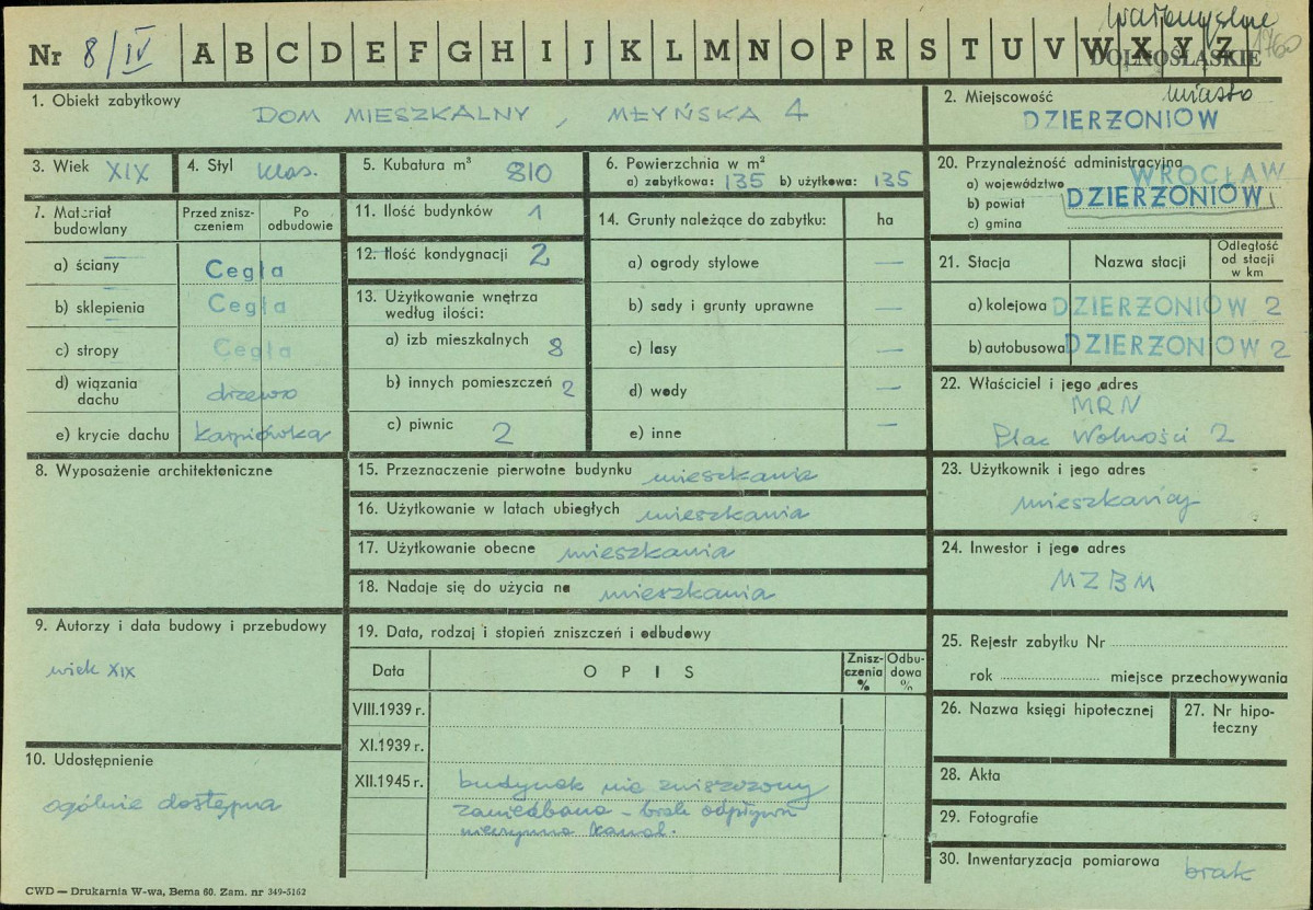 KZ - Karta zielona, skan nr 1