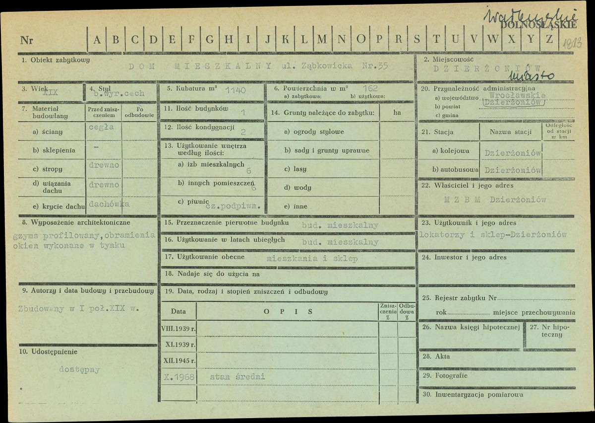 KZ - Karta zielona, skan nr 1