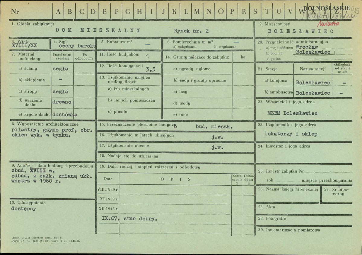 KZ - Karta zielona, skan nr 1