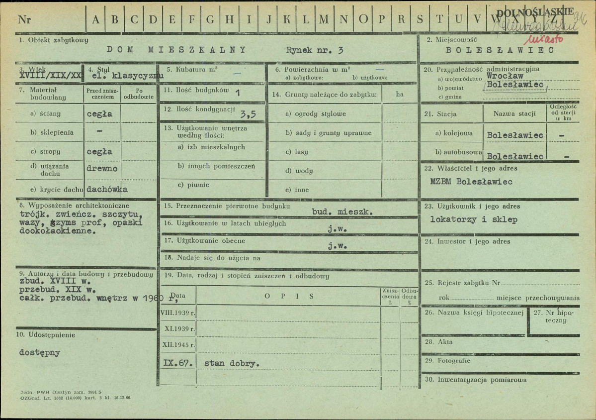 KZ - Karta zielona, skan nr 1