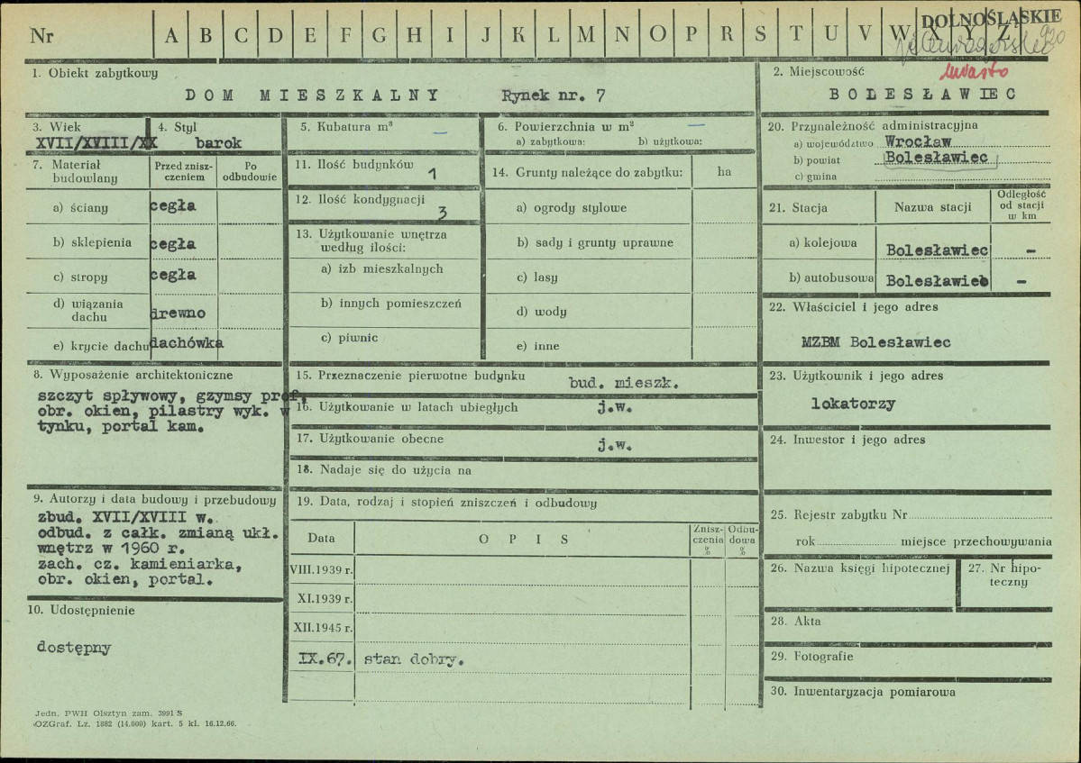KZ - Karta zielona, skan nr 1