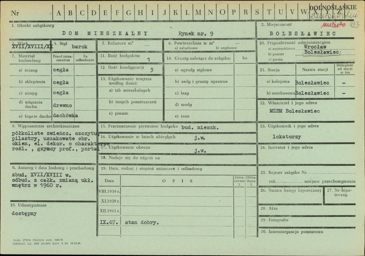 KZ - Karta zielona, skan nr 1