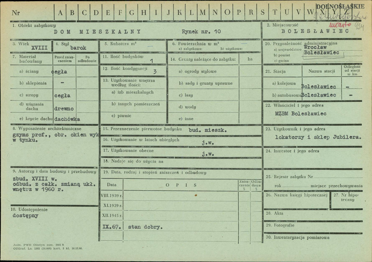 KZ - Karta zielona, skan nr 1