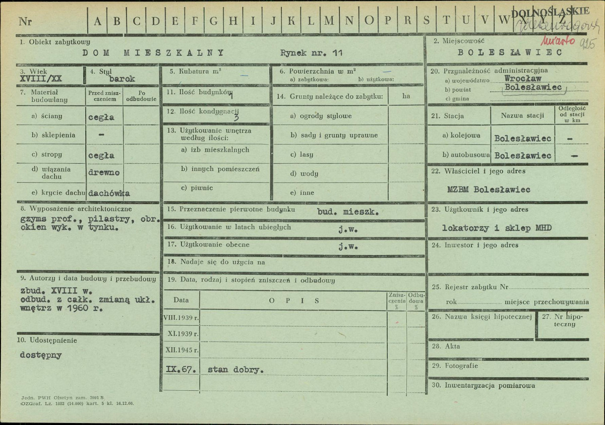 KZ - Karta zielona, skan nr 1