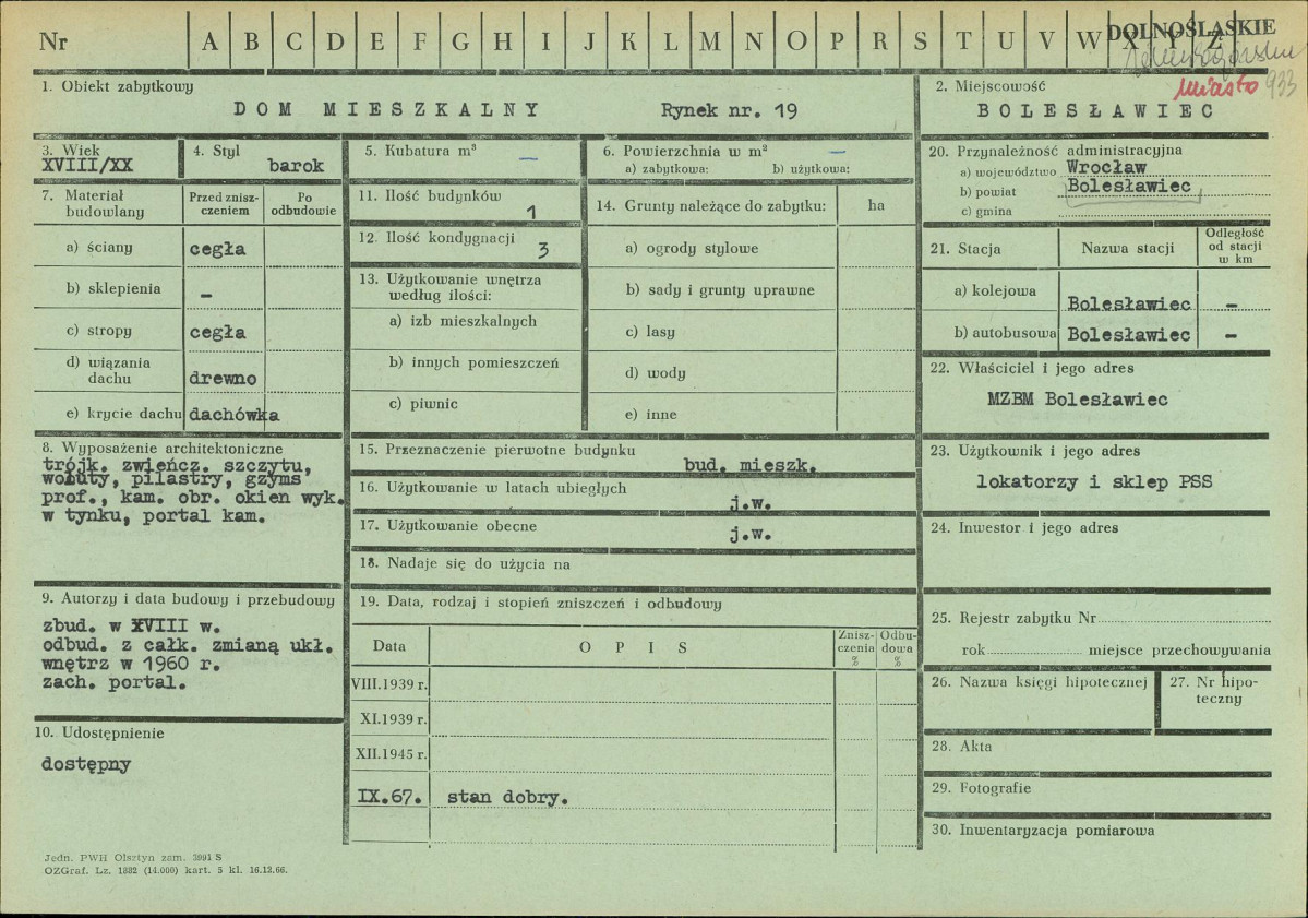 KZ - Karta zielona, skan nr 1