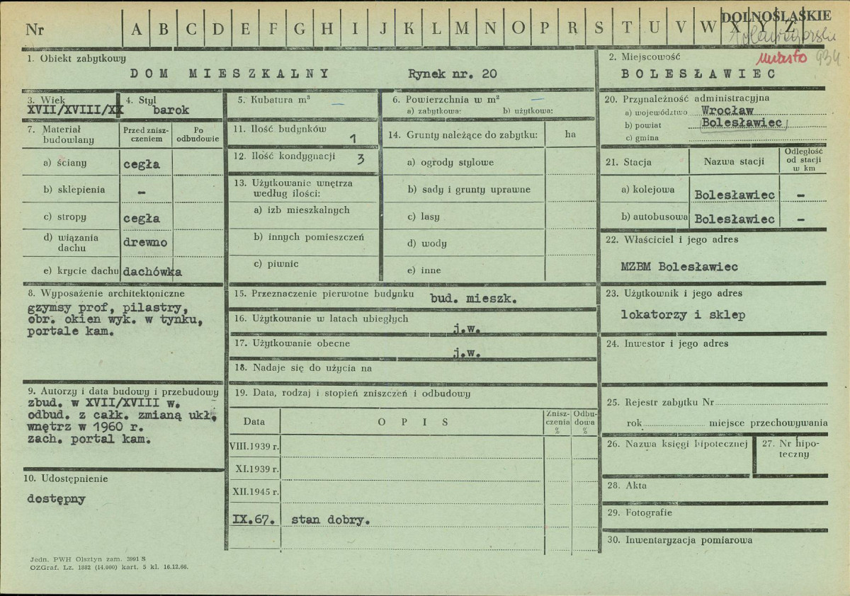 KZ - Karta zielona, skan nr 1