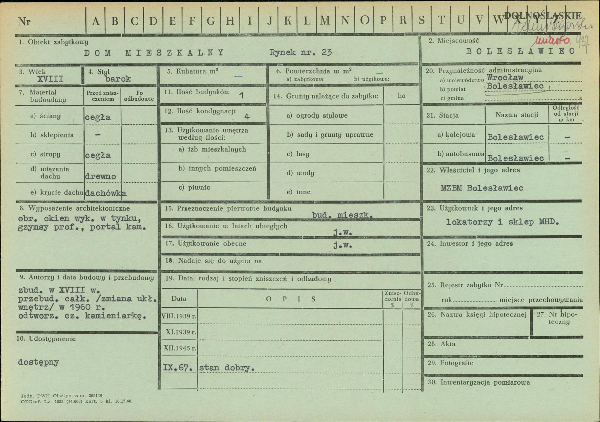 KZ - Karta zielona, skan nr 1