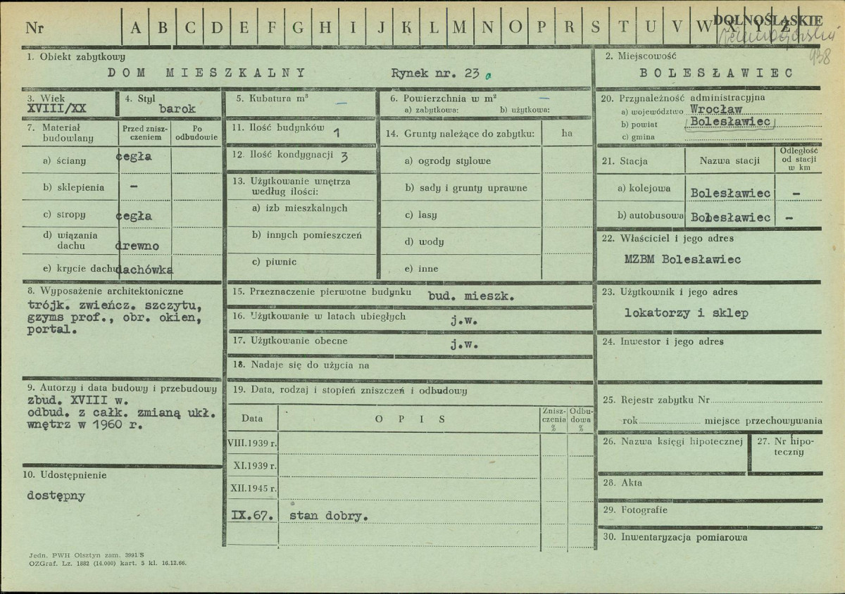 KZ - Karta zielona, skan nr 1