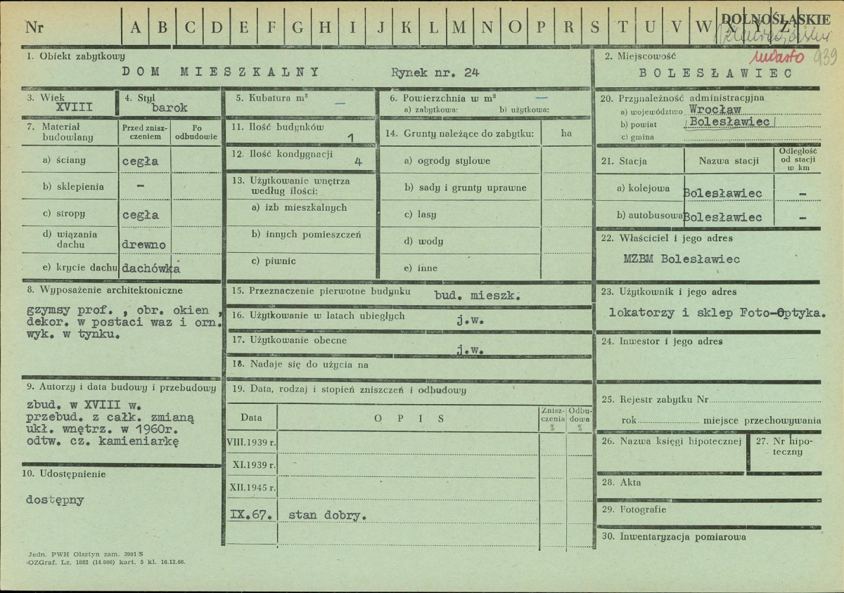 KZ - Karta zielona, skan nr 1