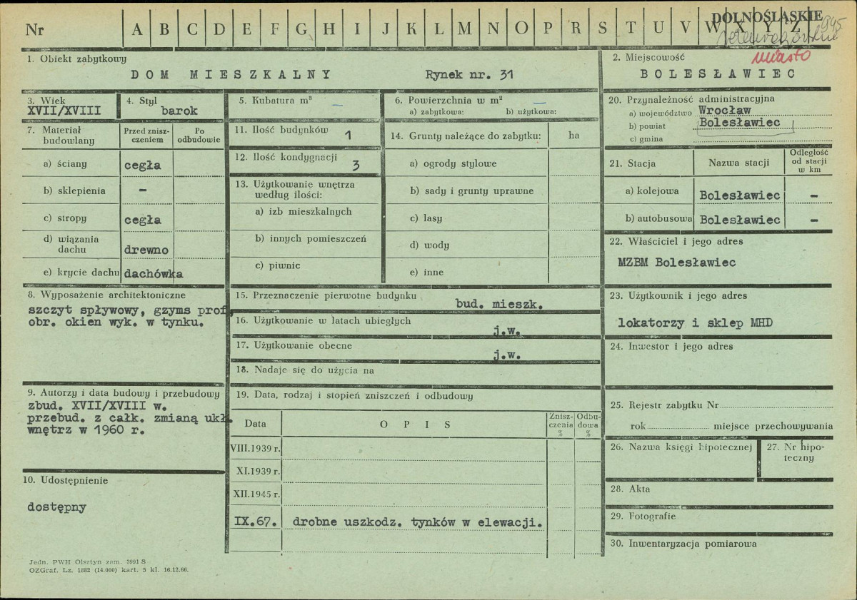 KZ - Karta zielona, skan nr 1