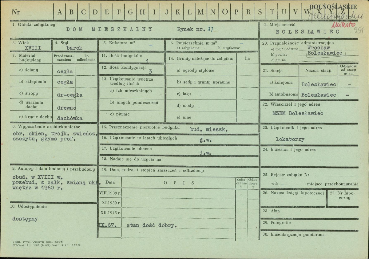KZ - Karta zielona, skan nr 1