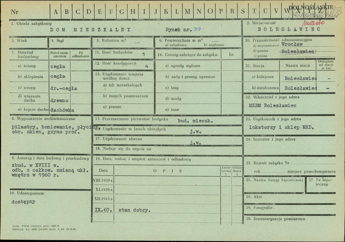 KZ - Karta zielona, skan nr 1