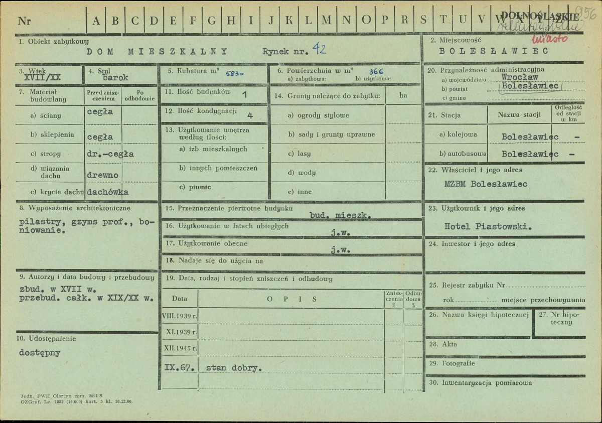 KZ - Karta zielona, skan nr 1