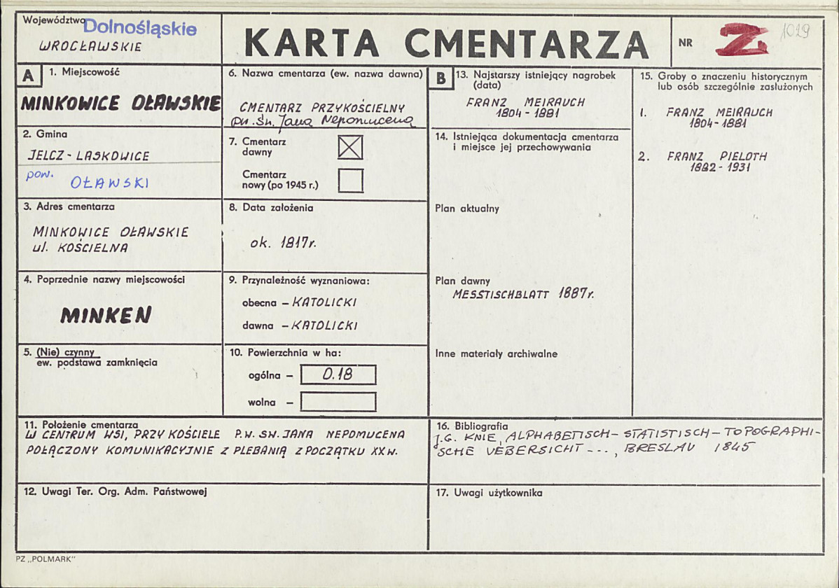 Karta cmentarza, skan nr 1