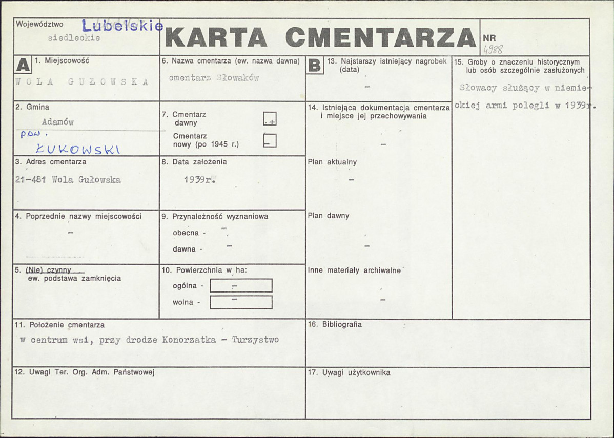 Karta cmentarza, skan nr 1