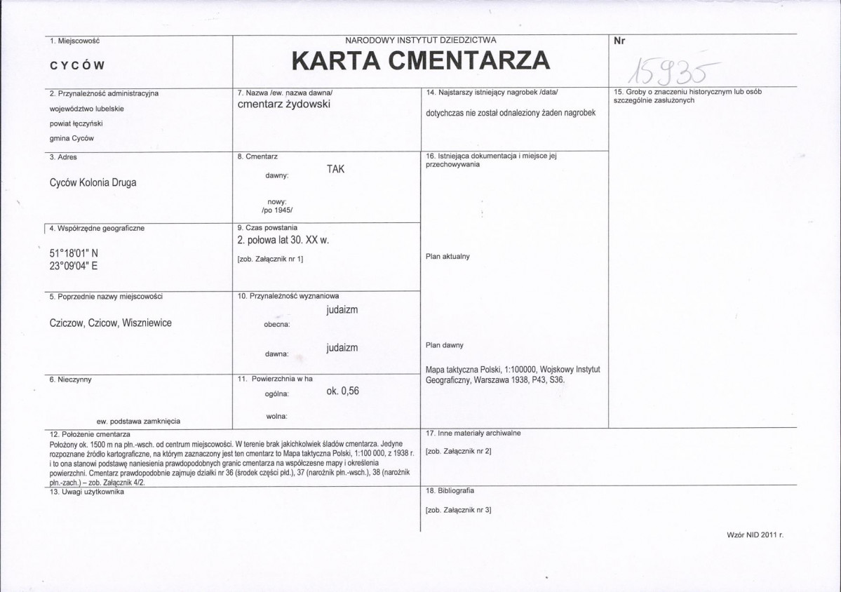 Karta cmentarza, skan nr 1