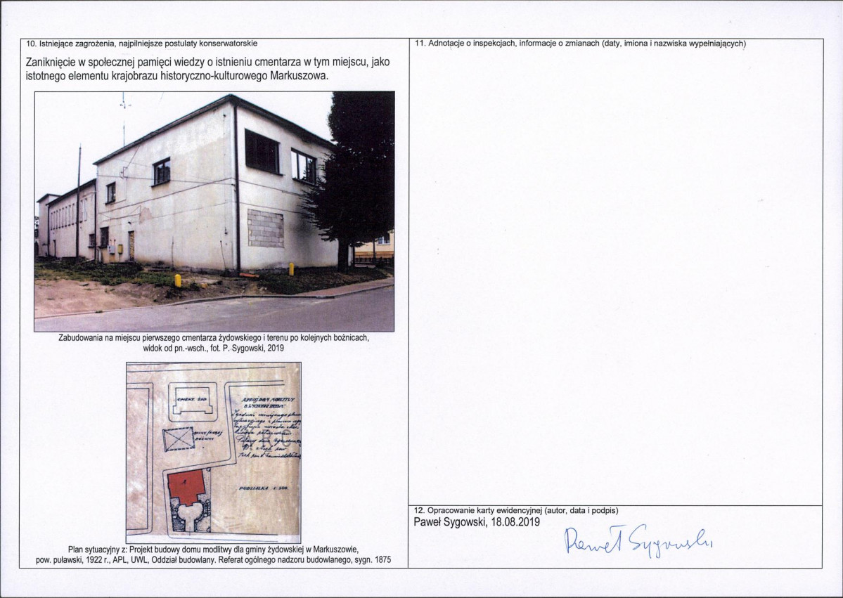 KEZN - Karta obiektu niewpisanego do rejestru, skan nr 2